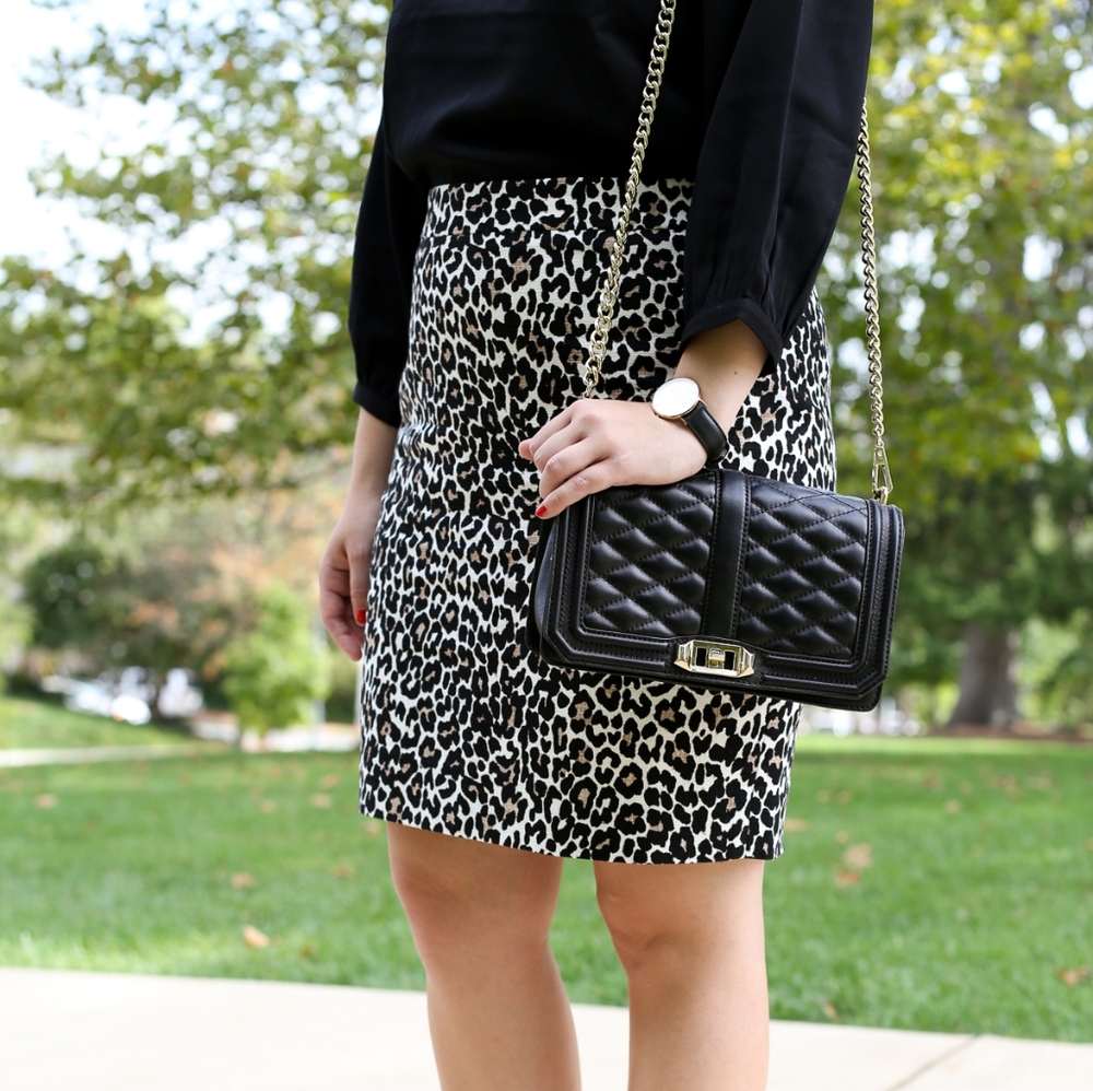 J. Crew Factory leopard pencil skirt